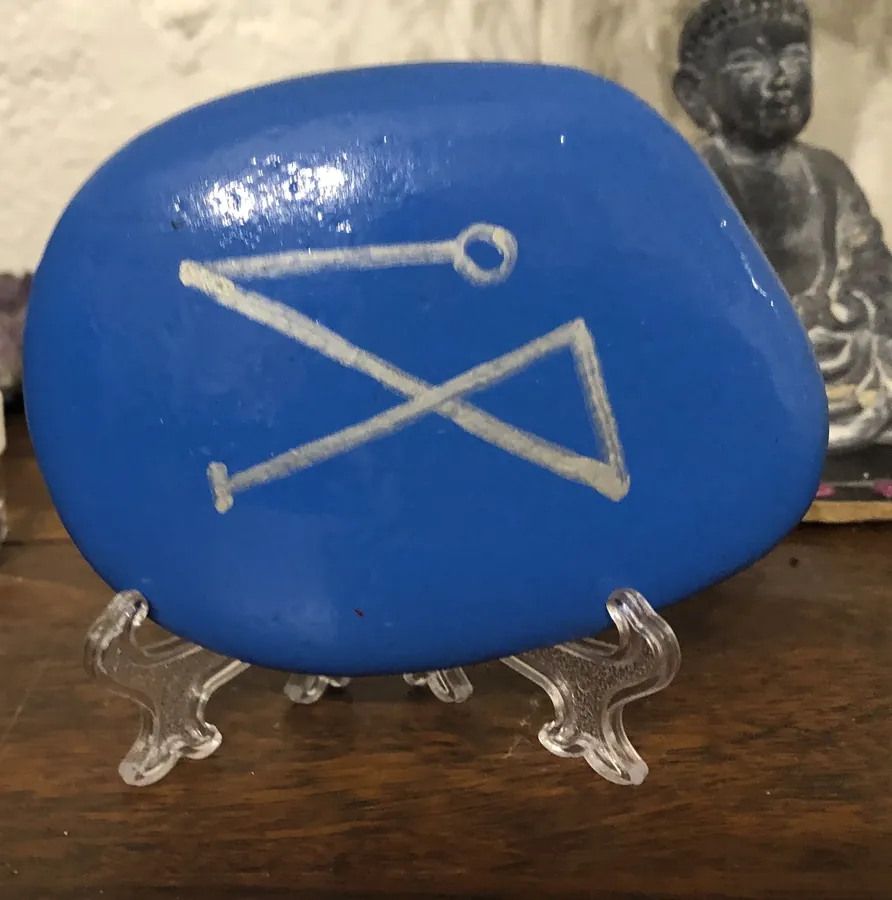 Galet du rayon bleu - variante