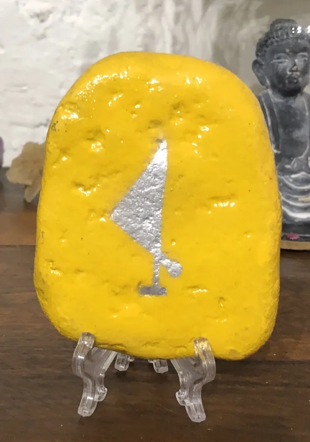 Galet du rayon jaune