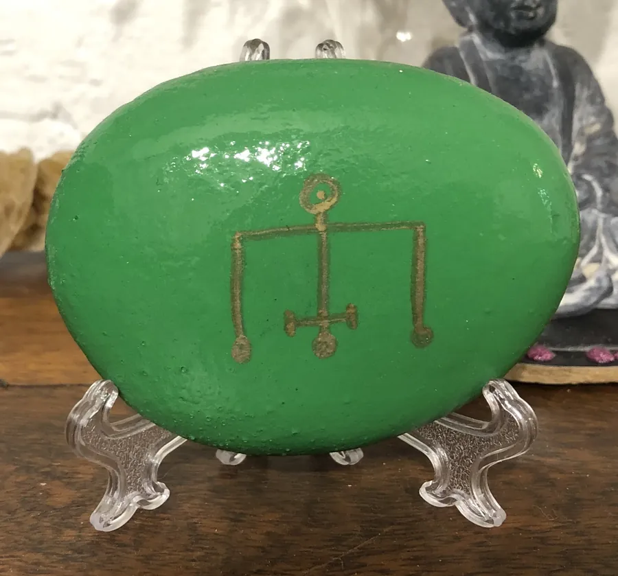 Galet du rayon vert