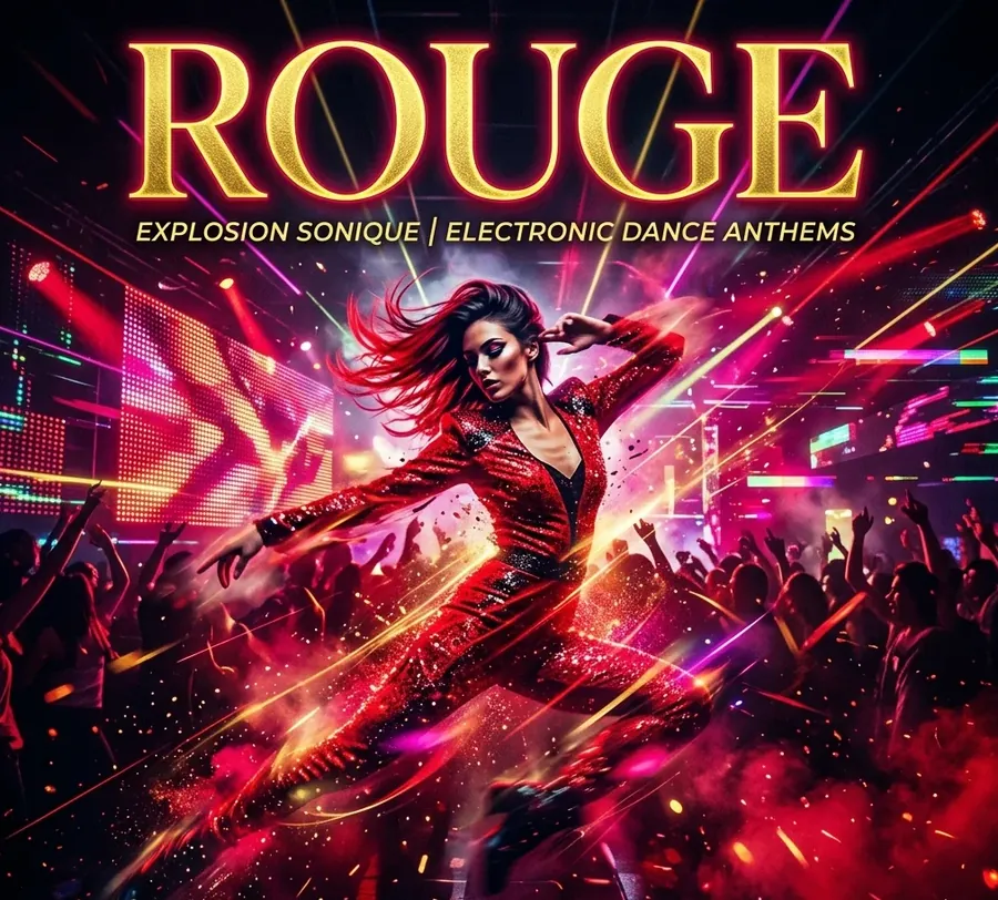Pochette de l'Album Rouge, compositions au synthétiseur de Patrice Skrabal
