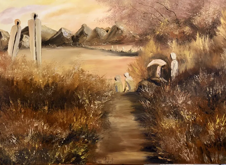 Toile intitulée Rendez-vous, peinture de Patrice Skrabal